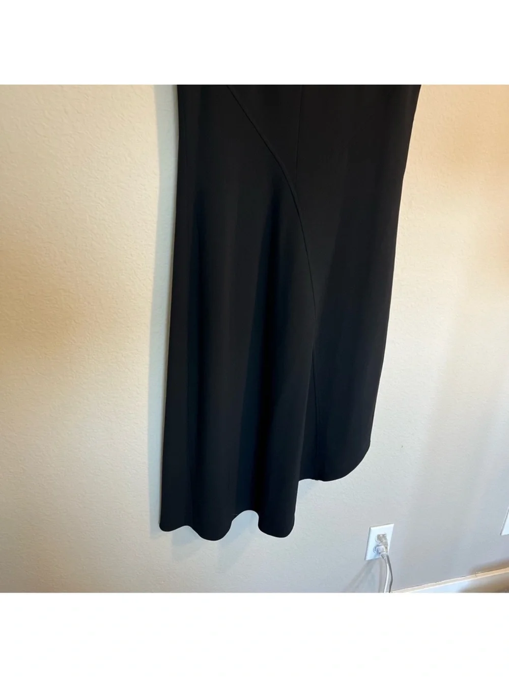 M.M. LaFleur The Lara Dress Eco Heavy Crepe black Assymetrical office career 4 - Picture 8 of 11